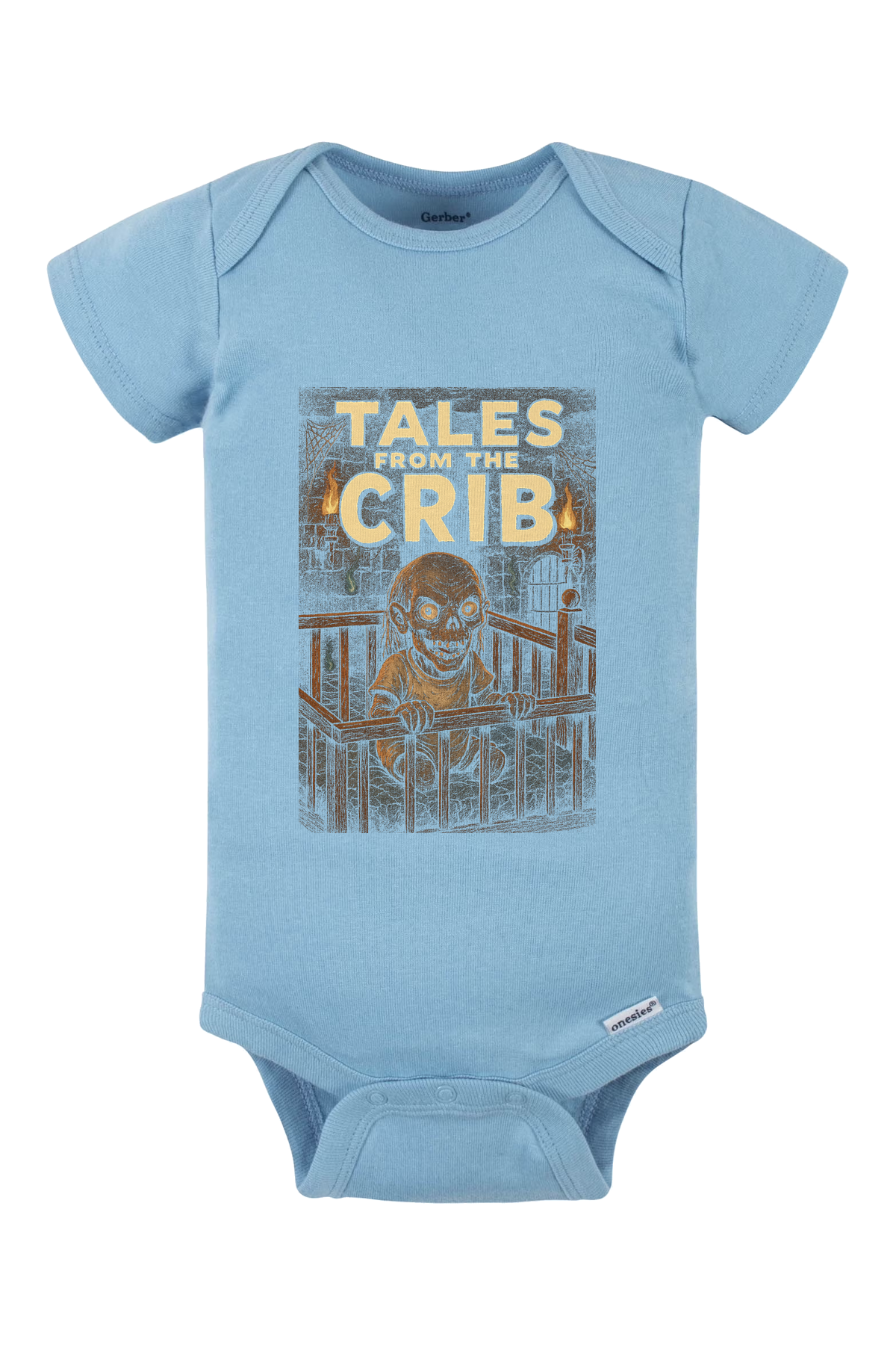 Dugeon Tales Crib Onesie - light blue