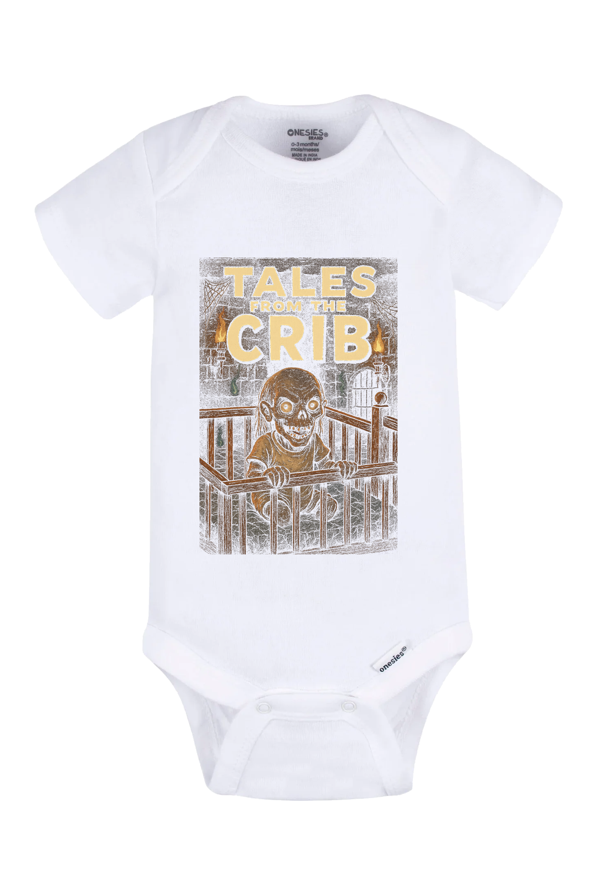 Dugeon Tales Crib Onesie - white