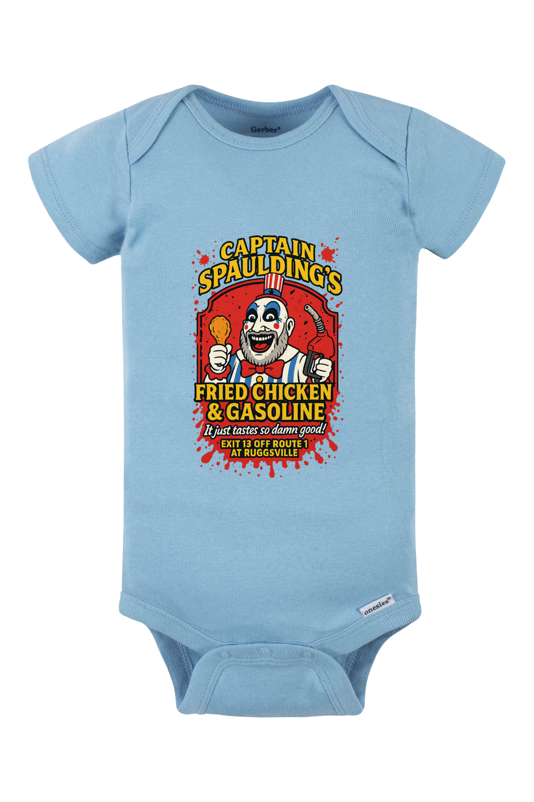Exit 13 Onesie - light blue