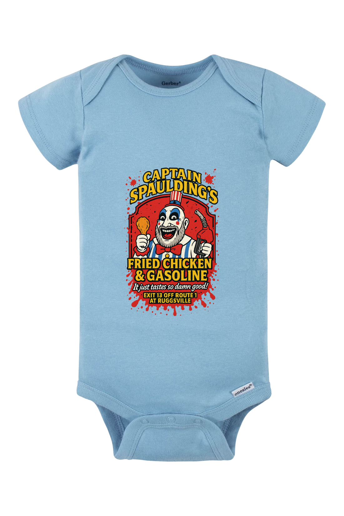 Exit 13 Onesie - light blue