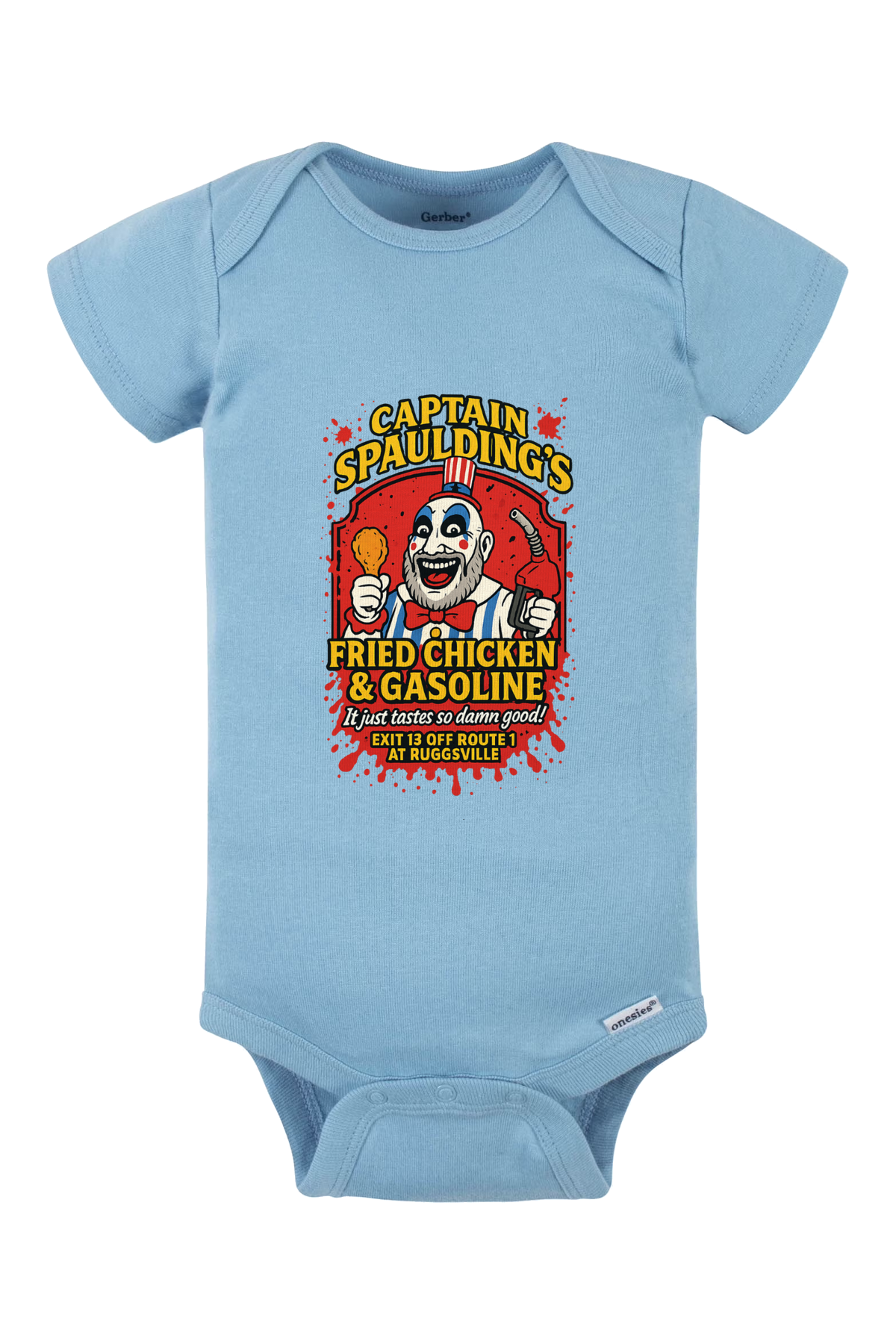 Exit 13 Onesie - light blue