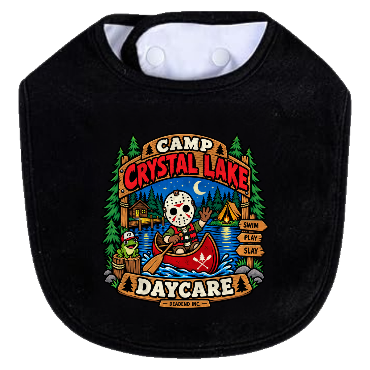 F13 Daycare Bib - black
