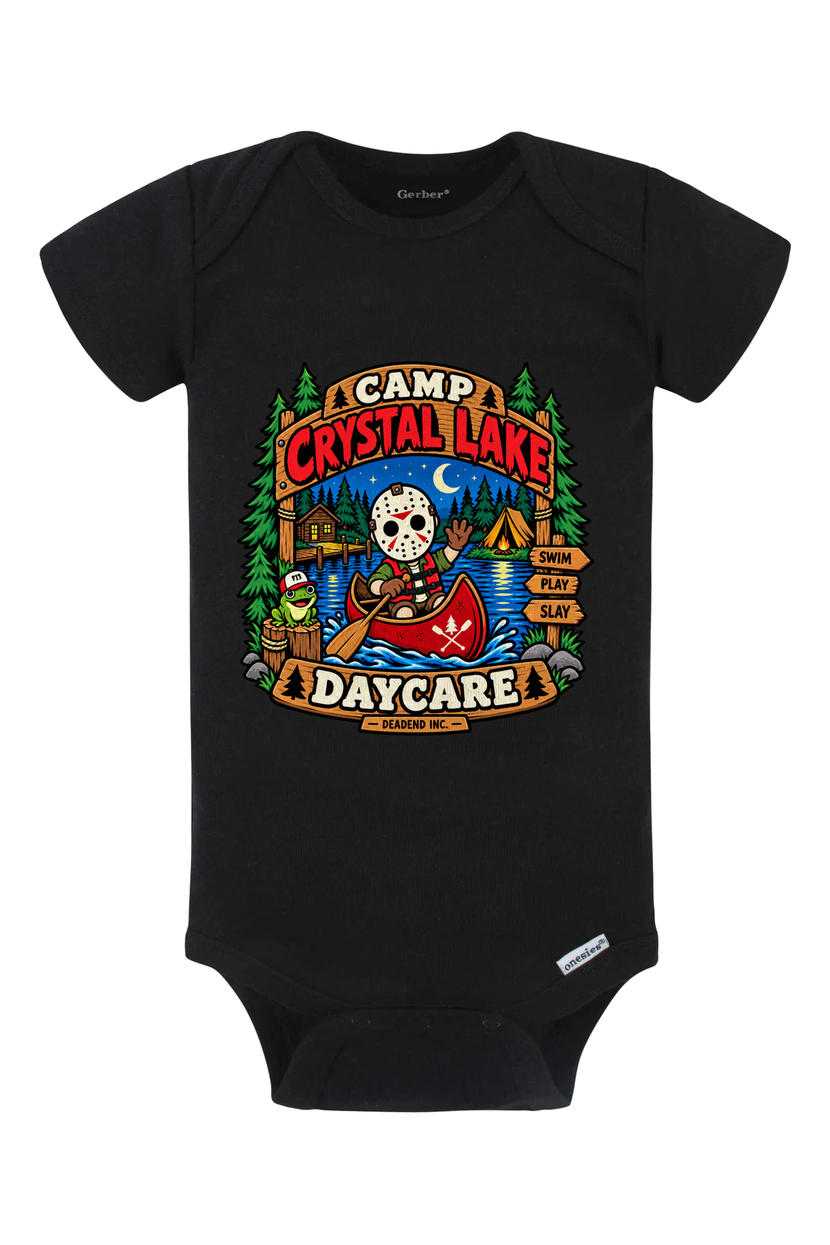 F13 Daycare Onesie - black
