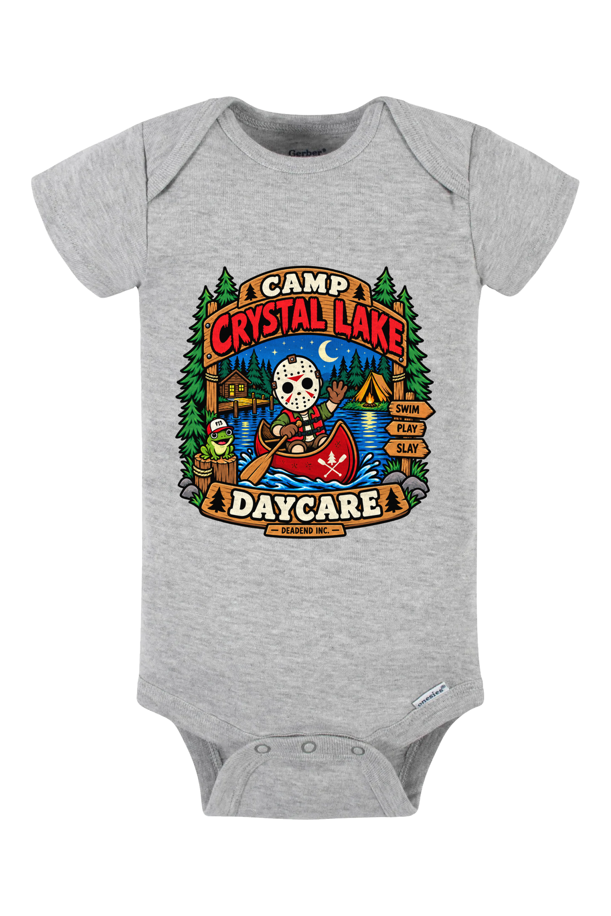 F13 Daycare Onesie - gray