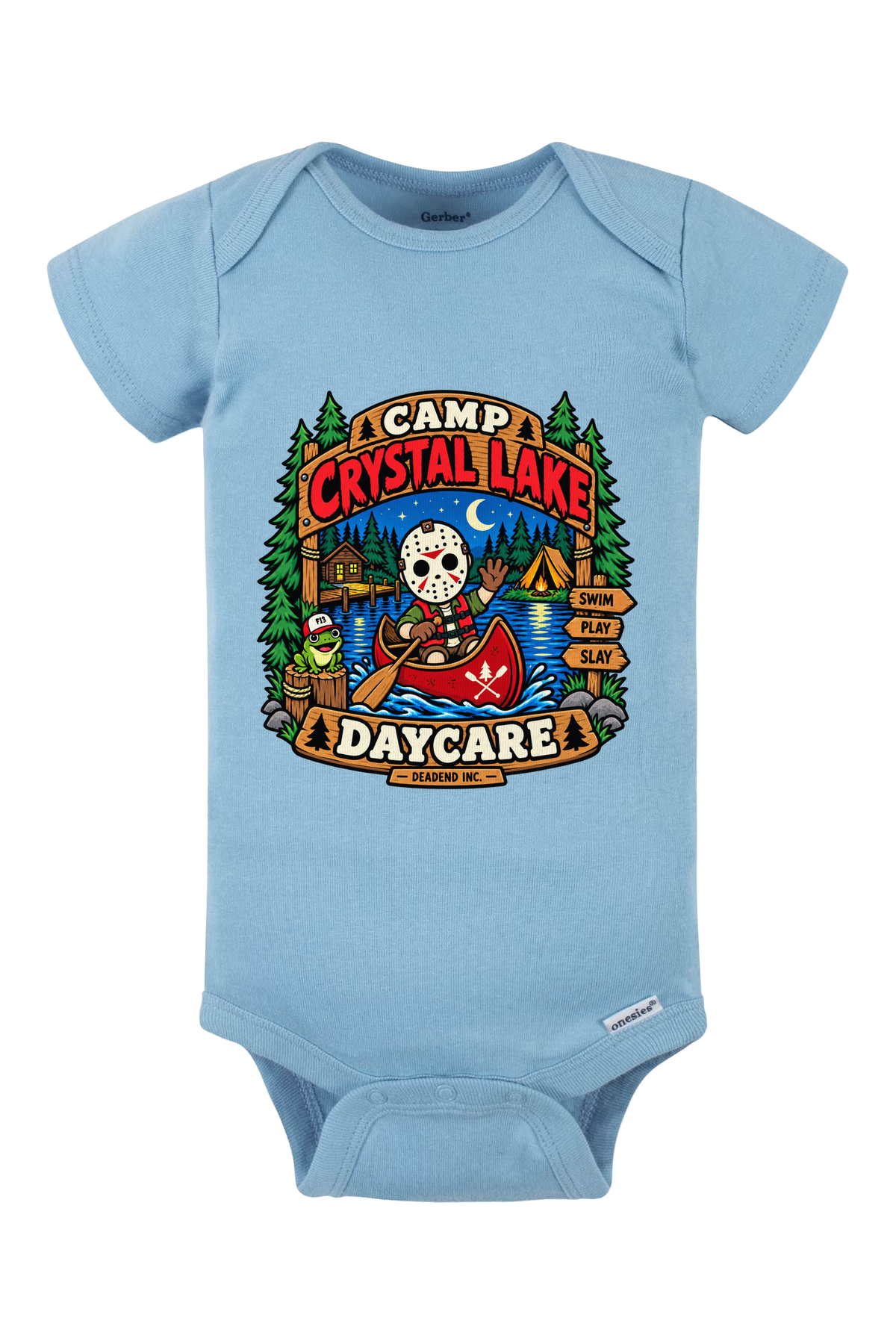 F13 Daycare Onesie - light blue