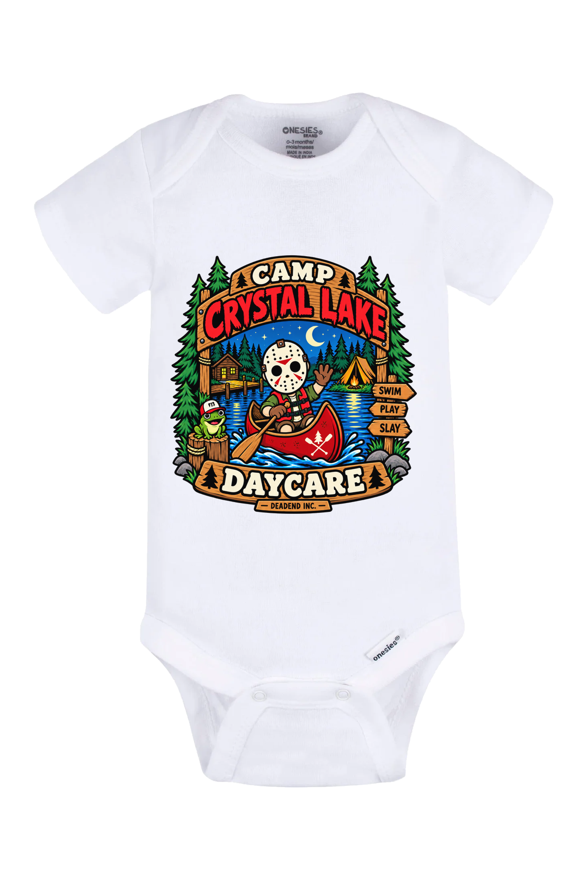 F13 Daycare Onesie - white