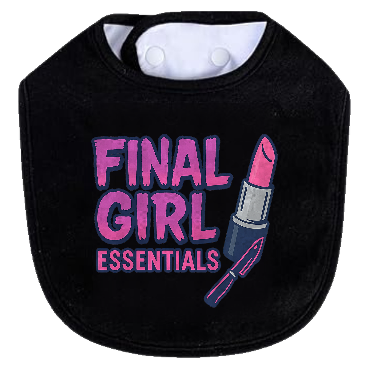 Final Girl Essentials Blue Bib - black