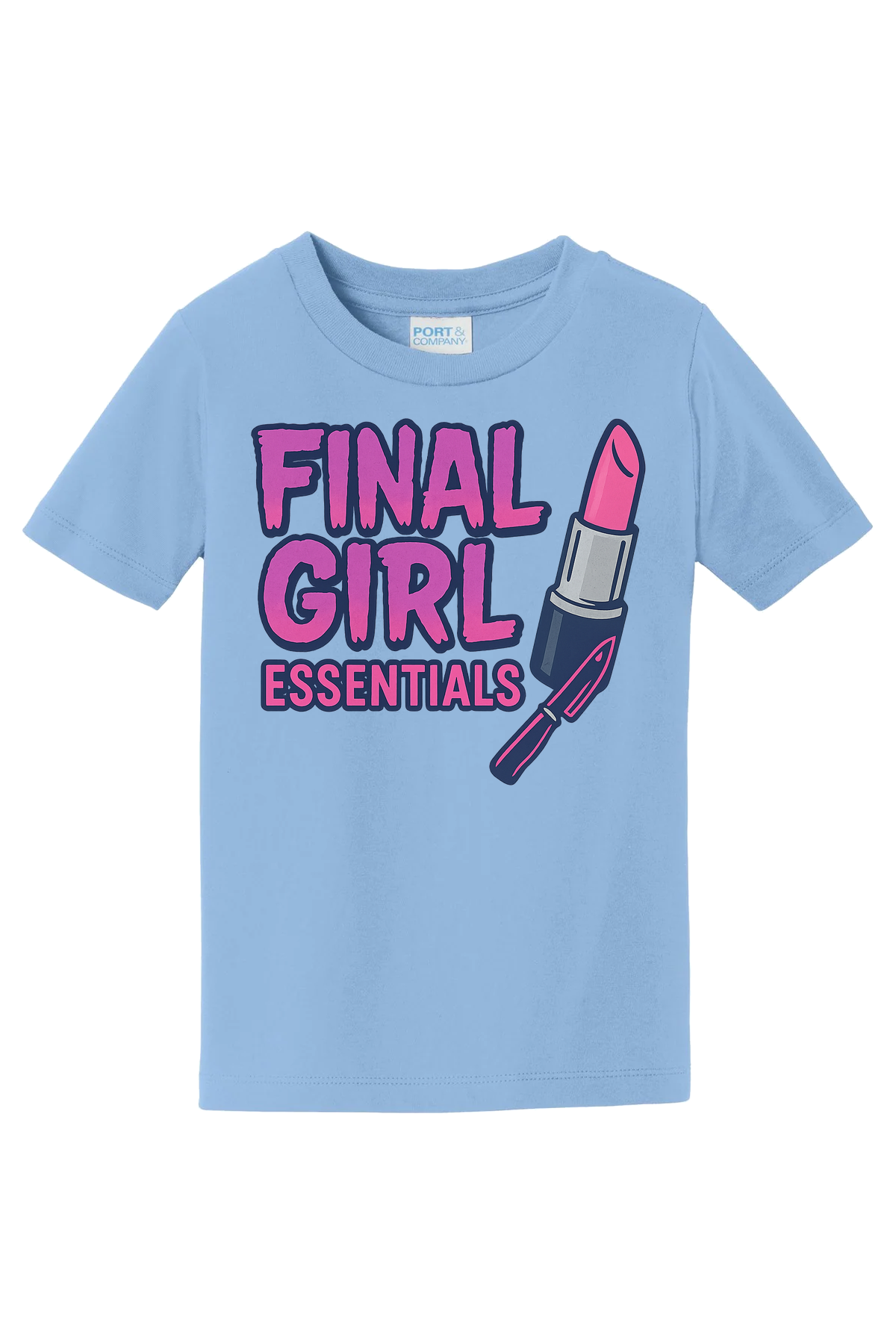Final Girl Essentials Blue T-Shirt - light blue