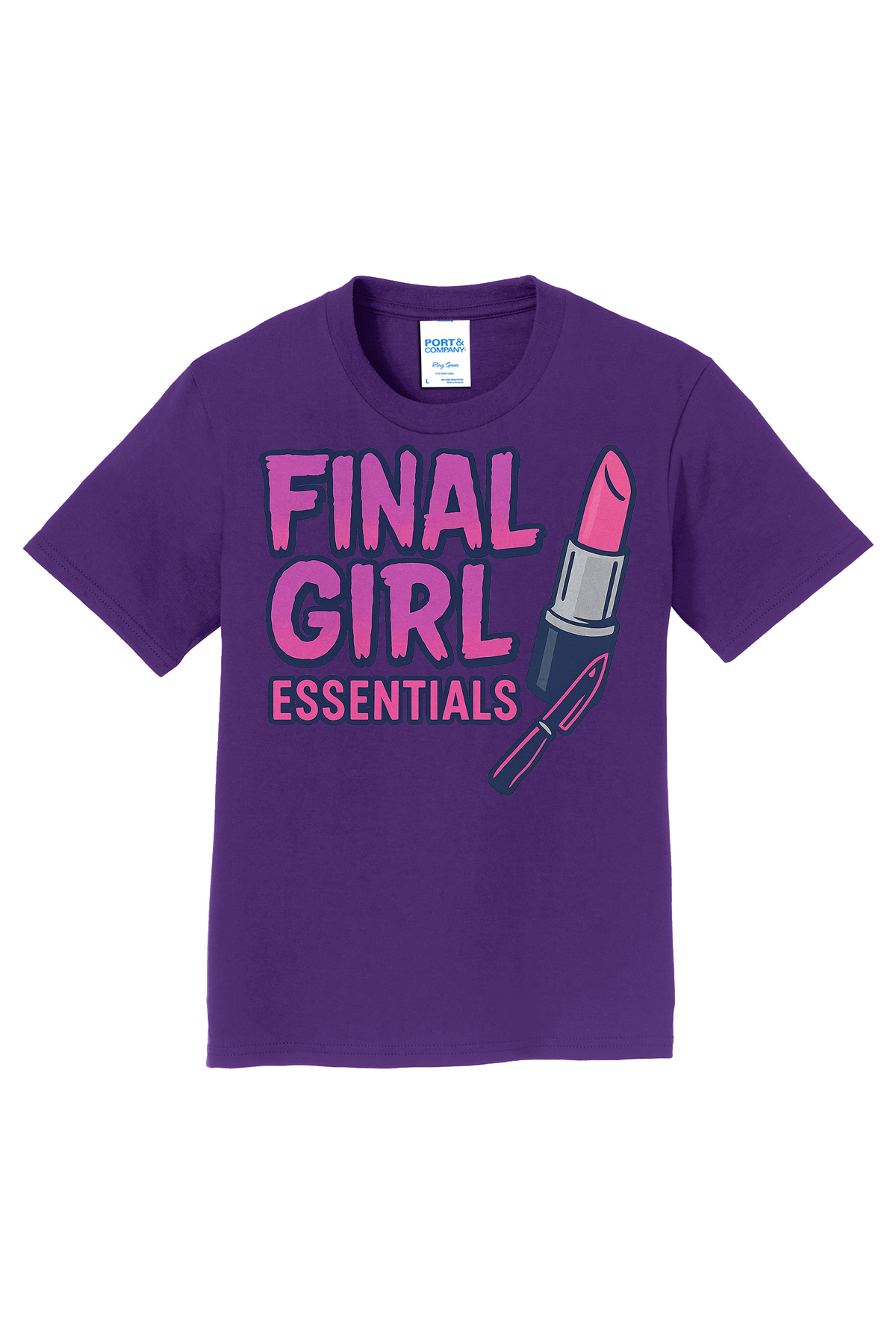 Final Girl Essentials Blue T-Shirt - purple