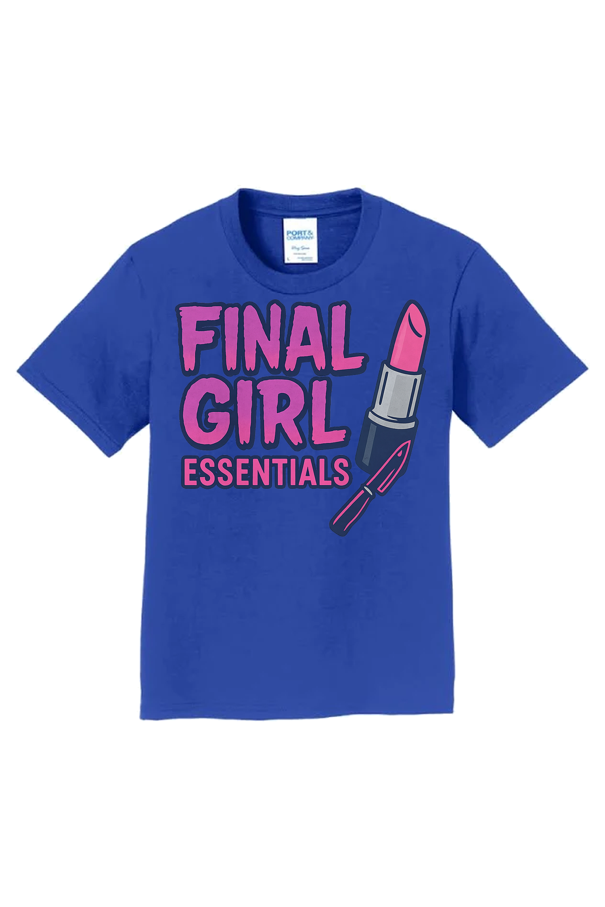 Final Girl Essentials Blue T-Shirt - royal blue