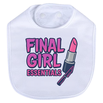 Final Girl Essentials Blue Bib - white