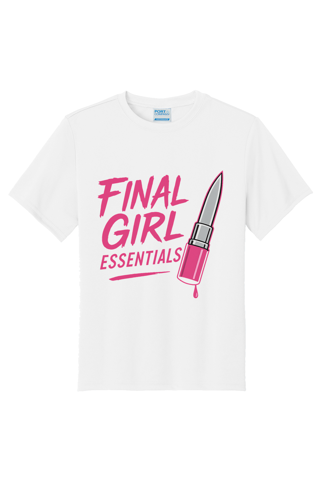 Final Girl Essentials Pink T-Shirt - black