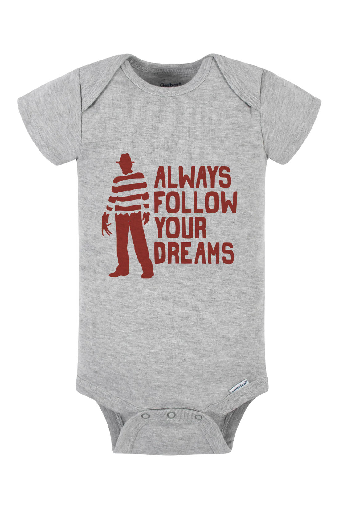 Follow Your Dreams Onesie - black