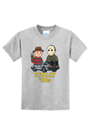 Freddy Jason Delorean80s T-Shirt - gray