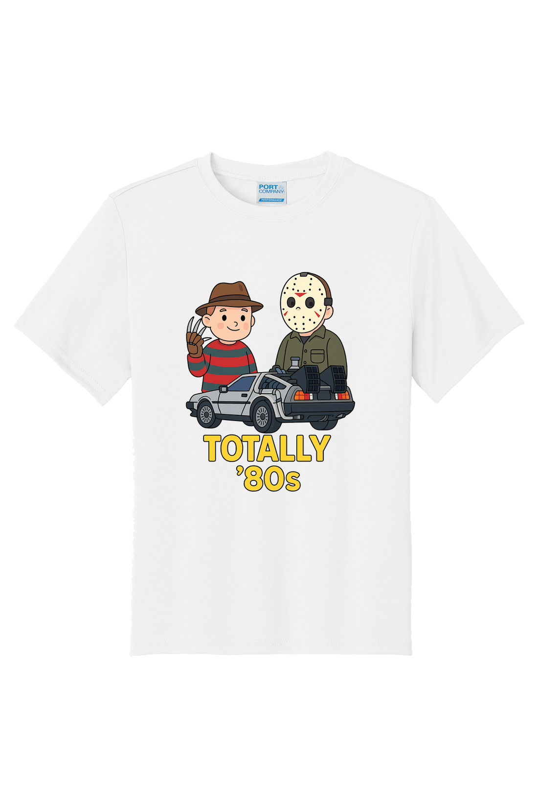 Freddy Jason Delorean80s T-Shirt - black