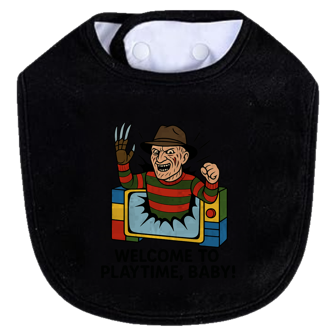 Freddy Playtime Bib - white