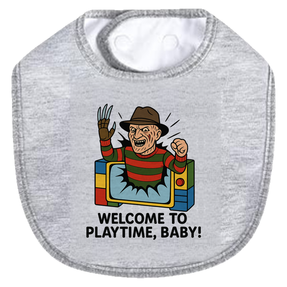 Freddy Playtime Bib - gray