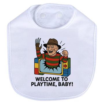 Freddy Playtime Bib - white