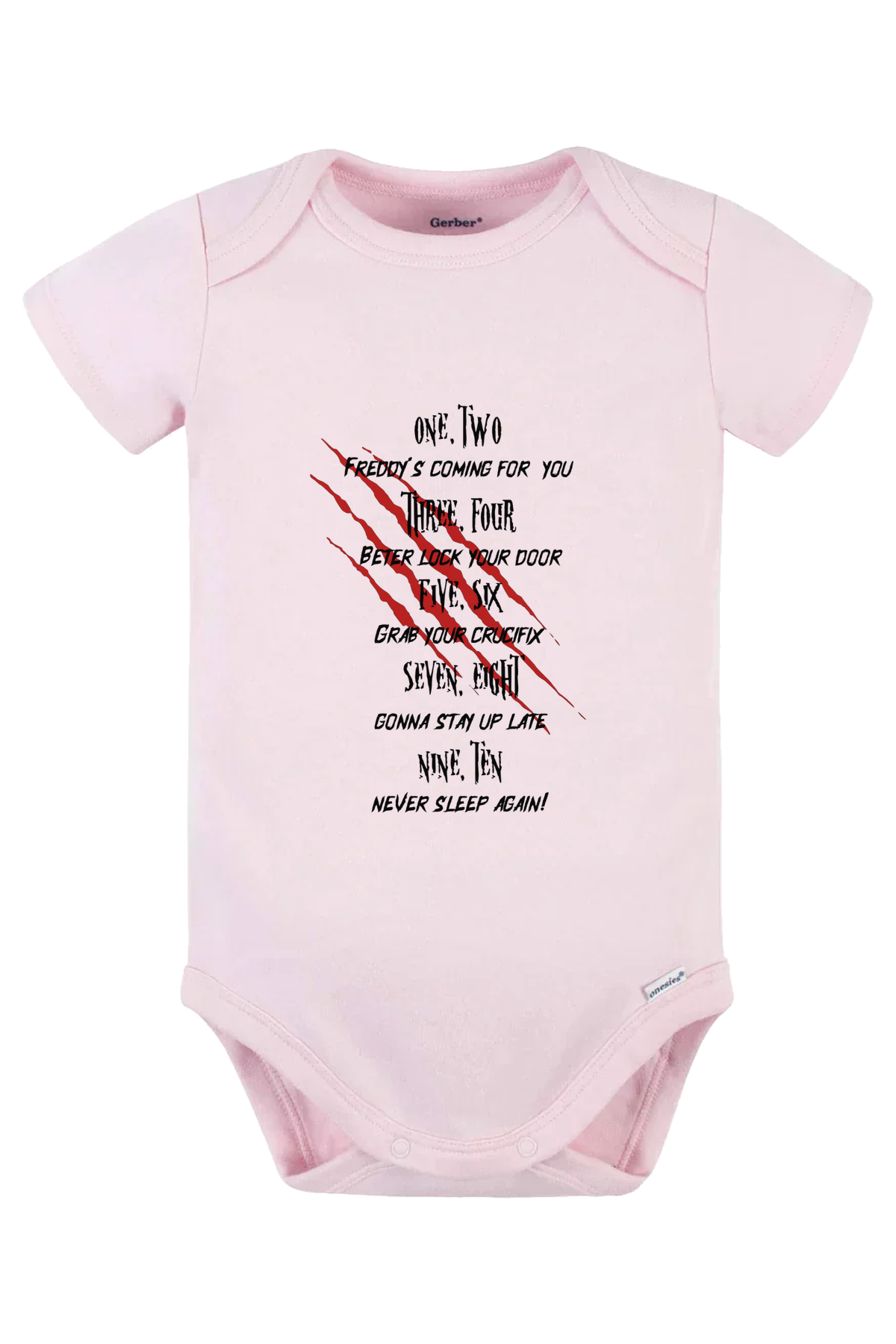 Freddy’s Poem Onesie - pink