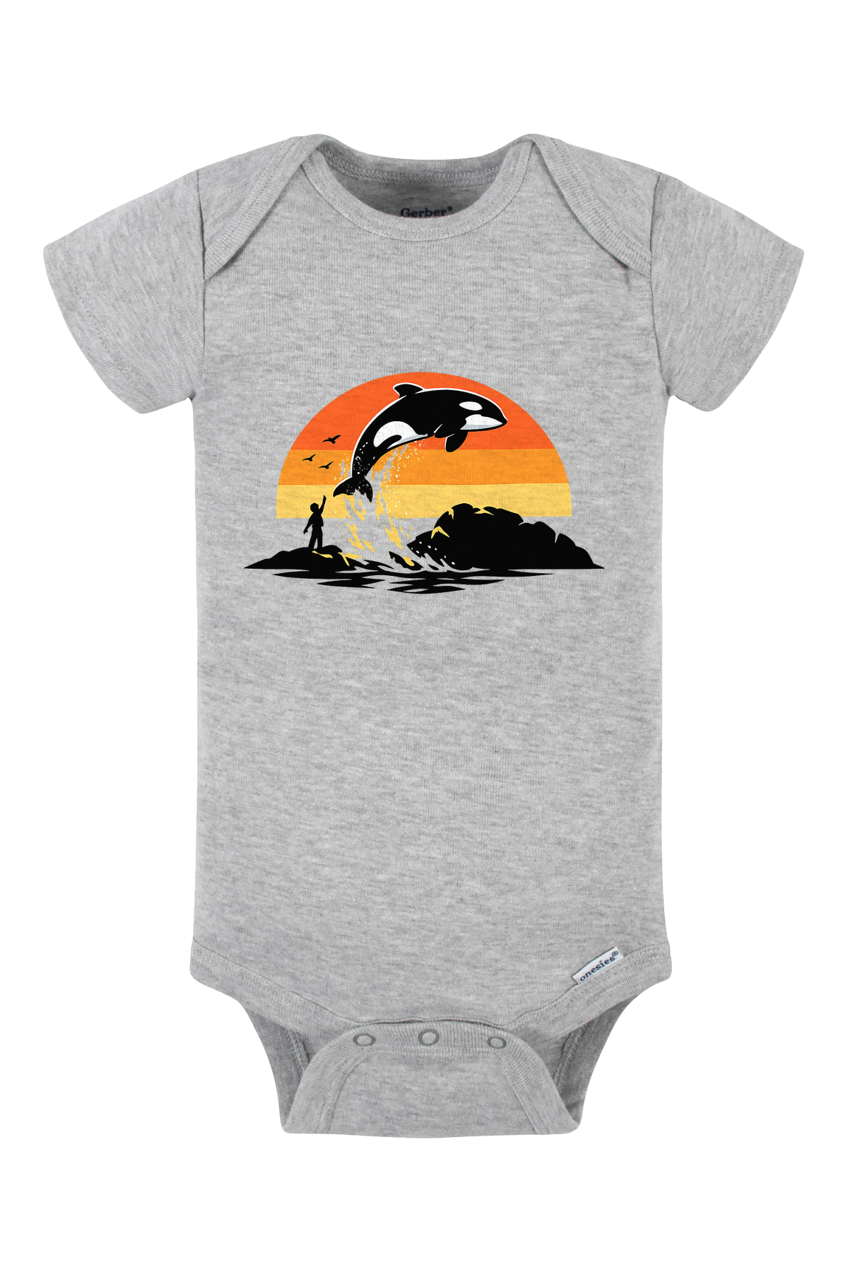 Free Willy Jump Onesie - gray