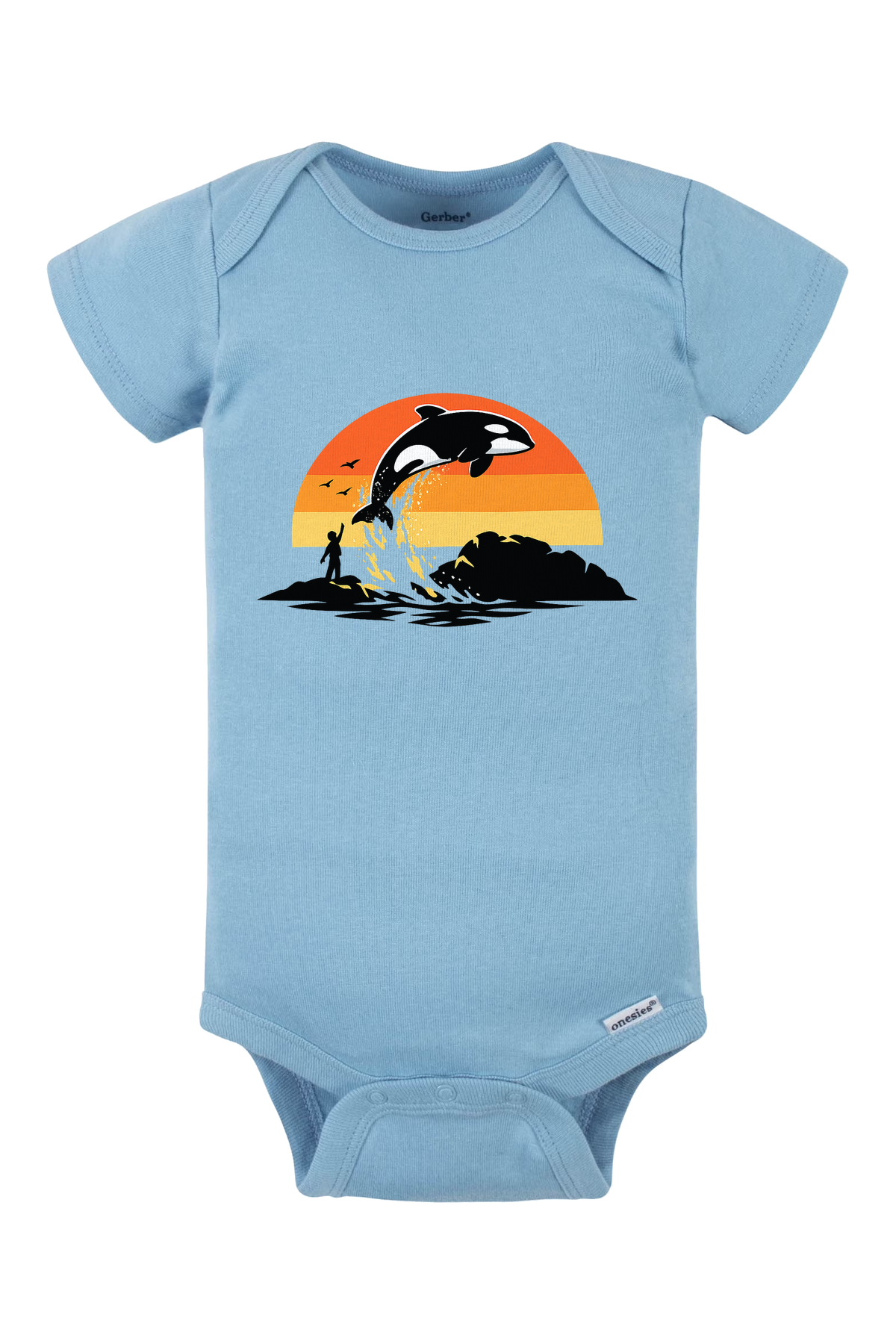 Free Willy Jump Onesie - light blue