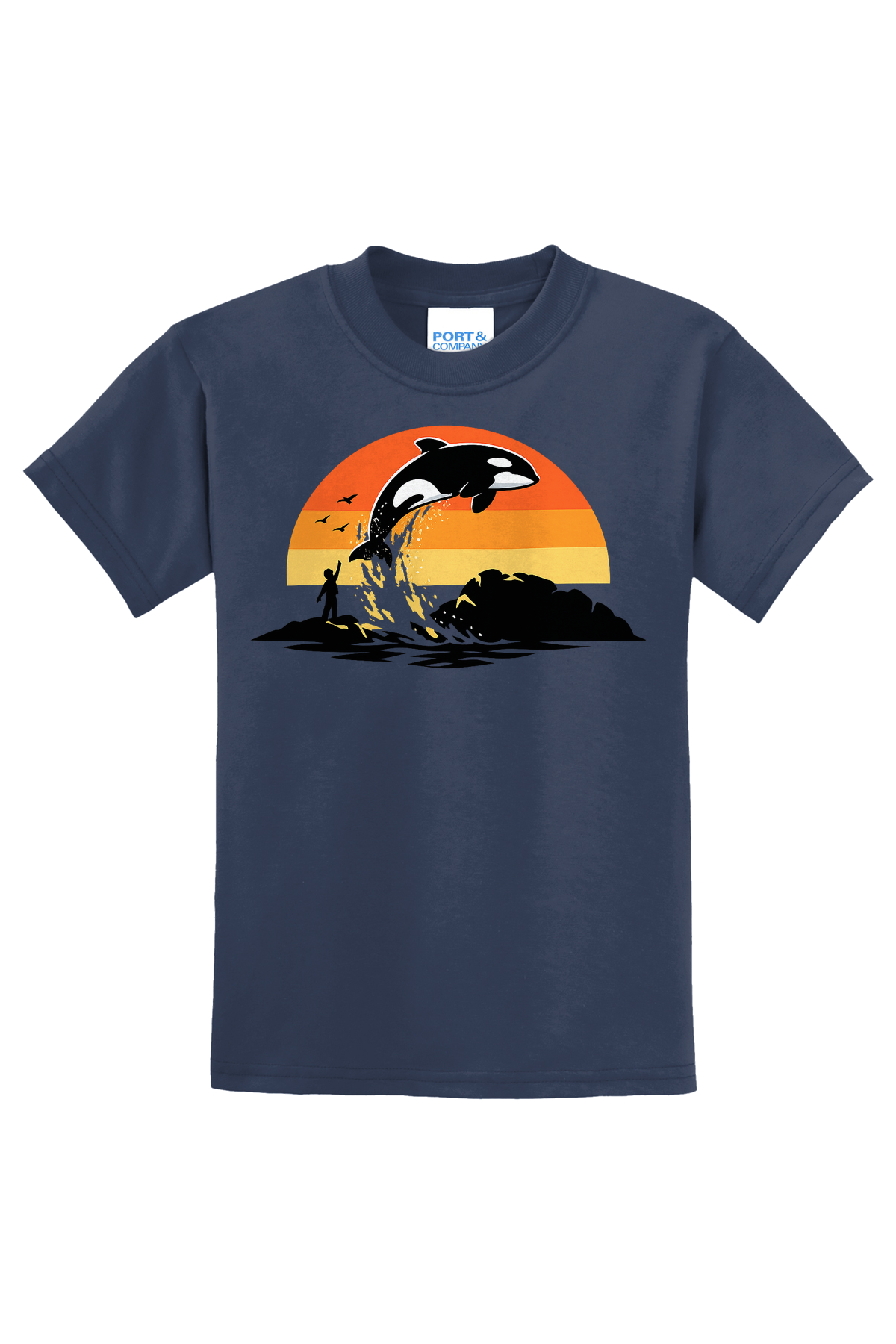 Free Willy Jump T-Shirt - navy blue