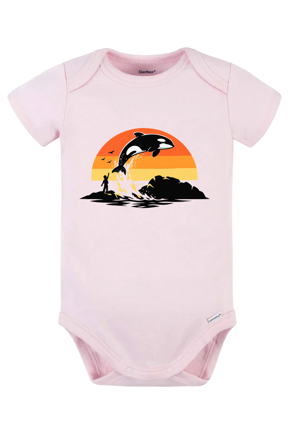 Free Willy Jump Onesie - pink