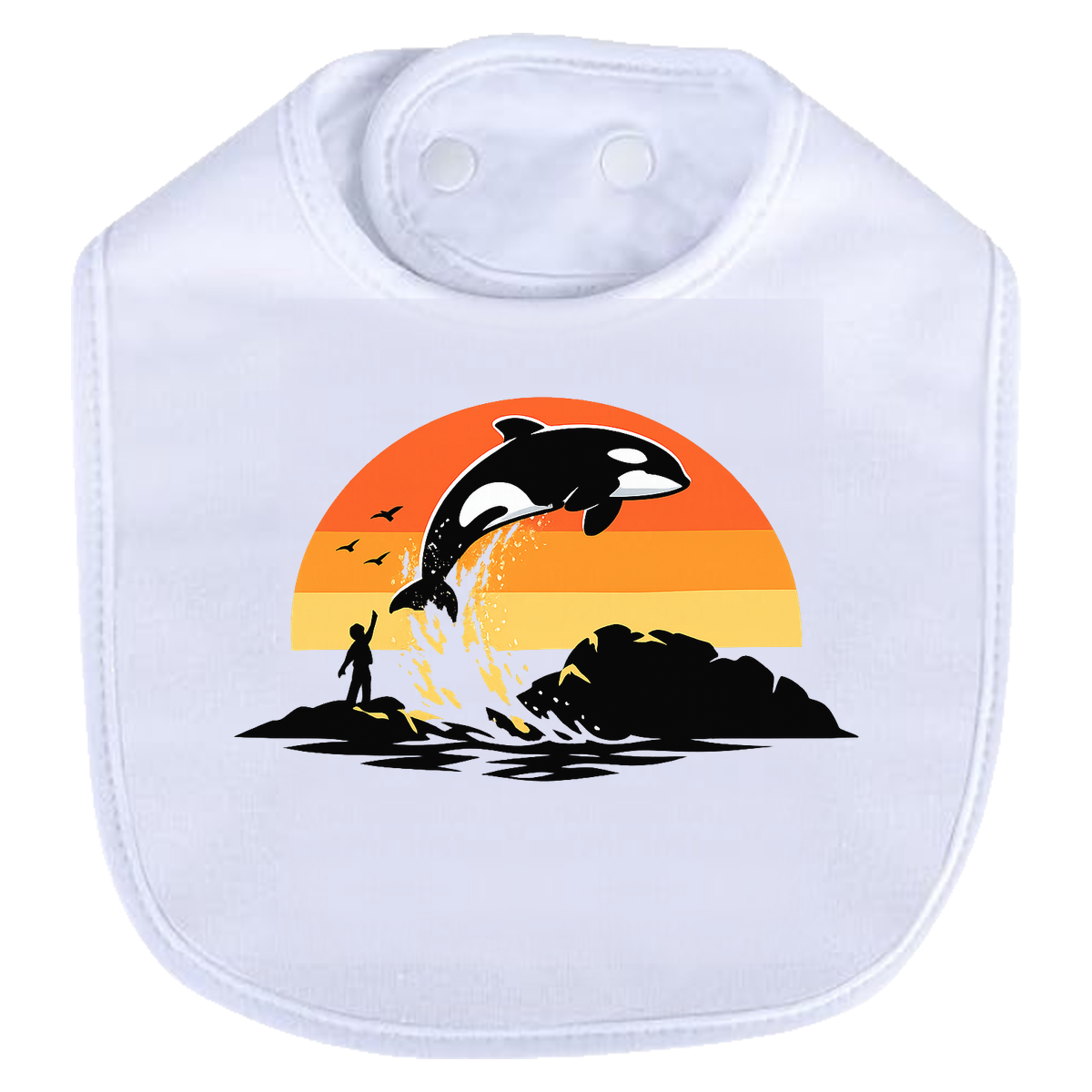 Free Willy Jump Bib - white