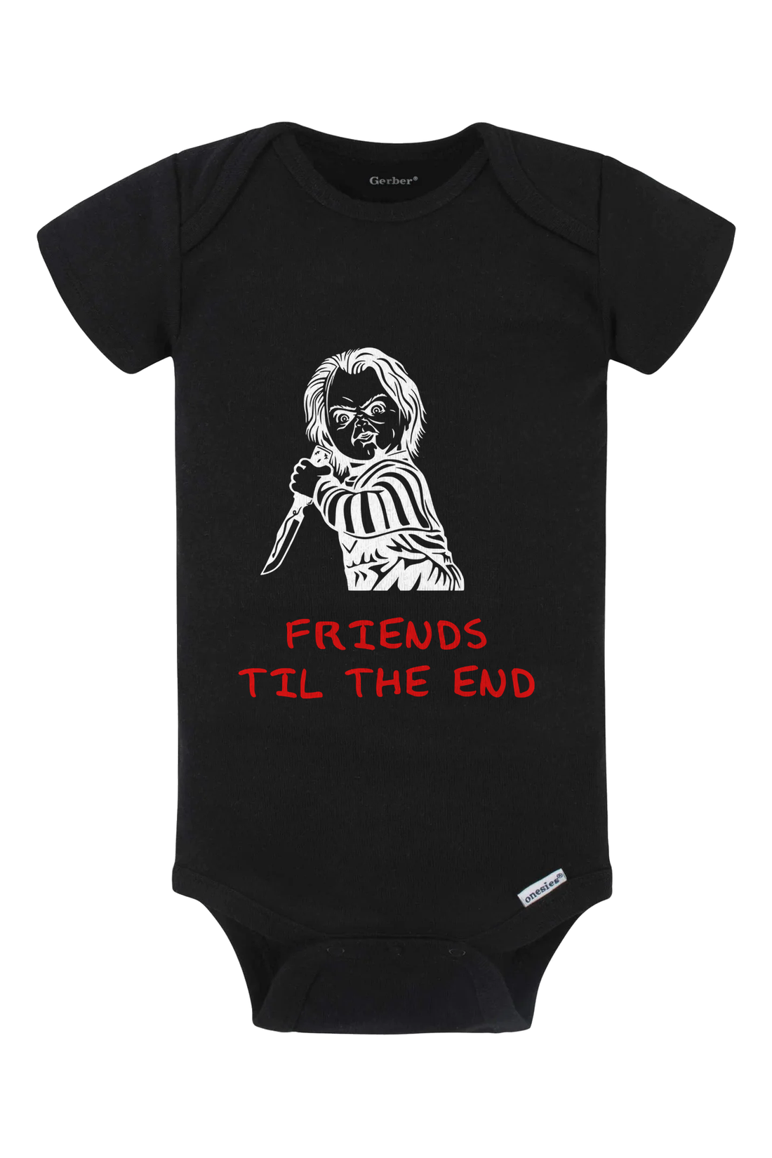 Friends Til The End Onesie - black
