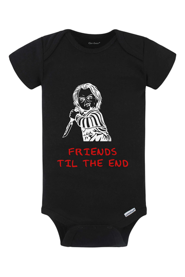Friends Til The End Onesie - black