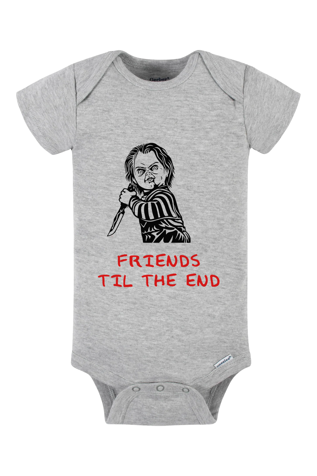 Friends Til The End Onesie - black