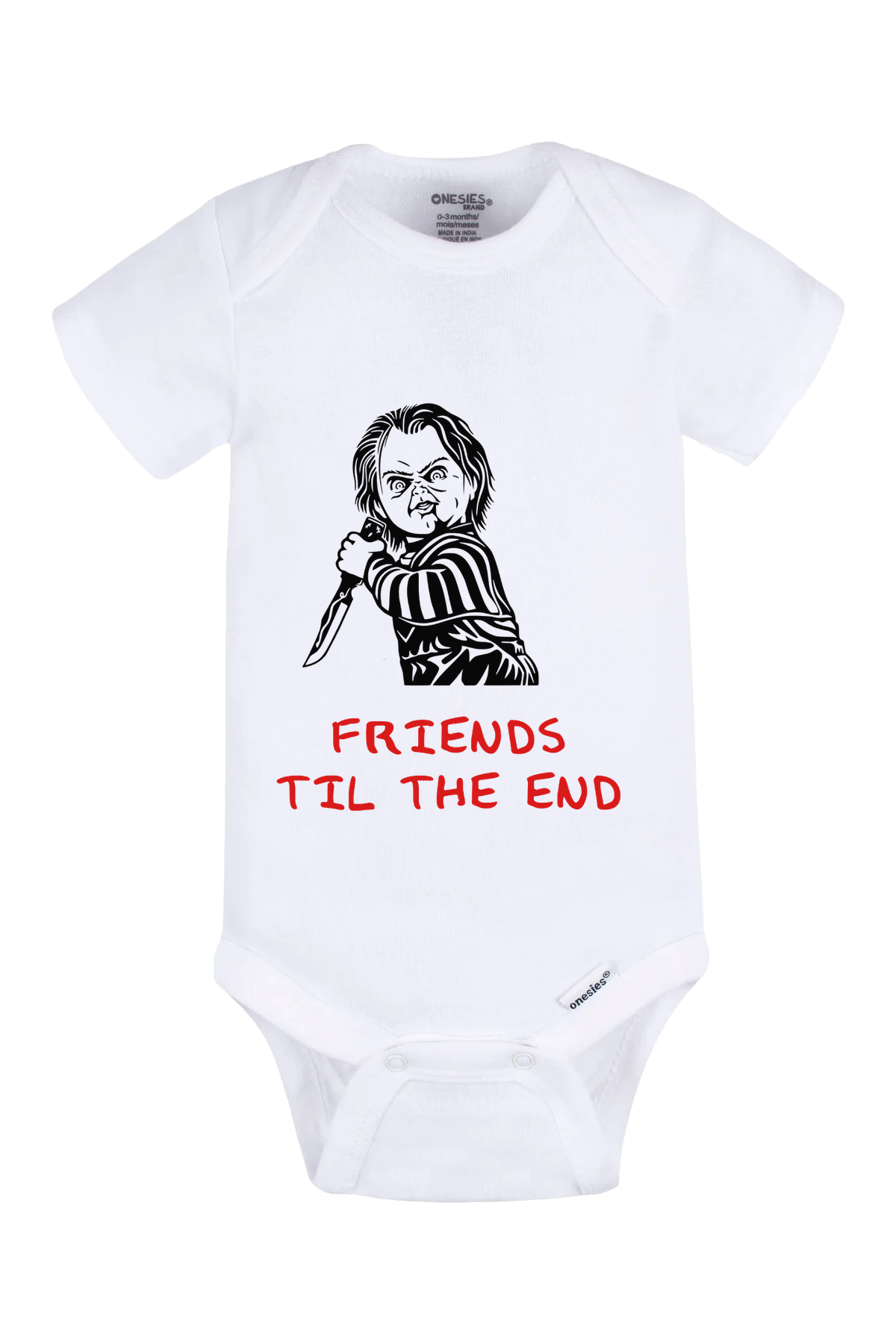 Friends Til The End Onesie - white