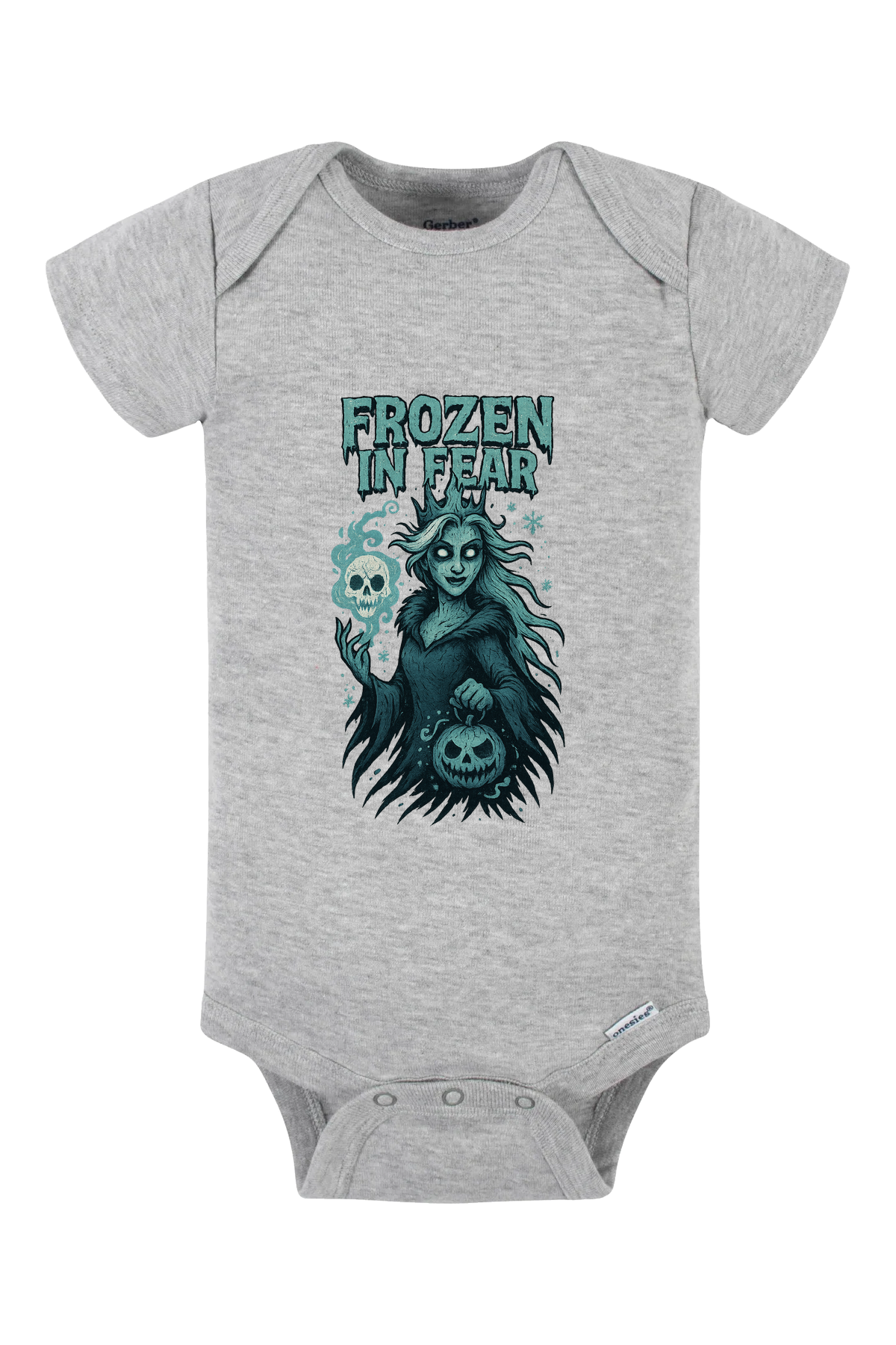 Frozen In Fear Onesie - gray