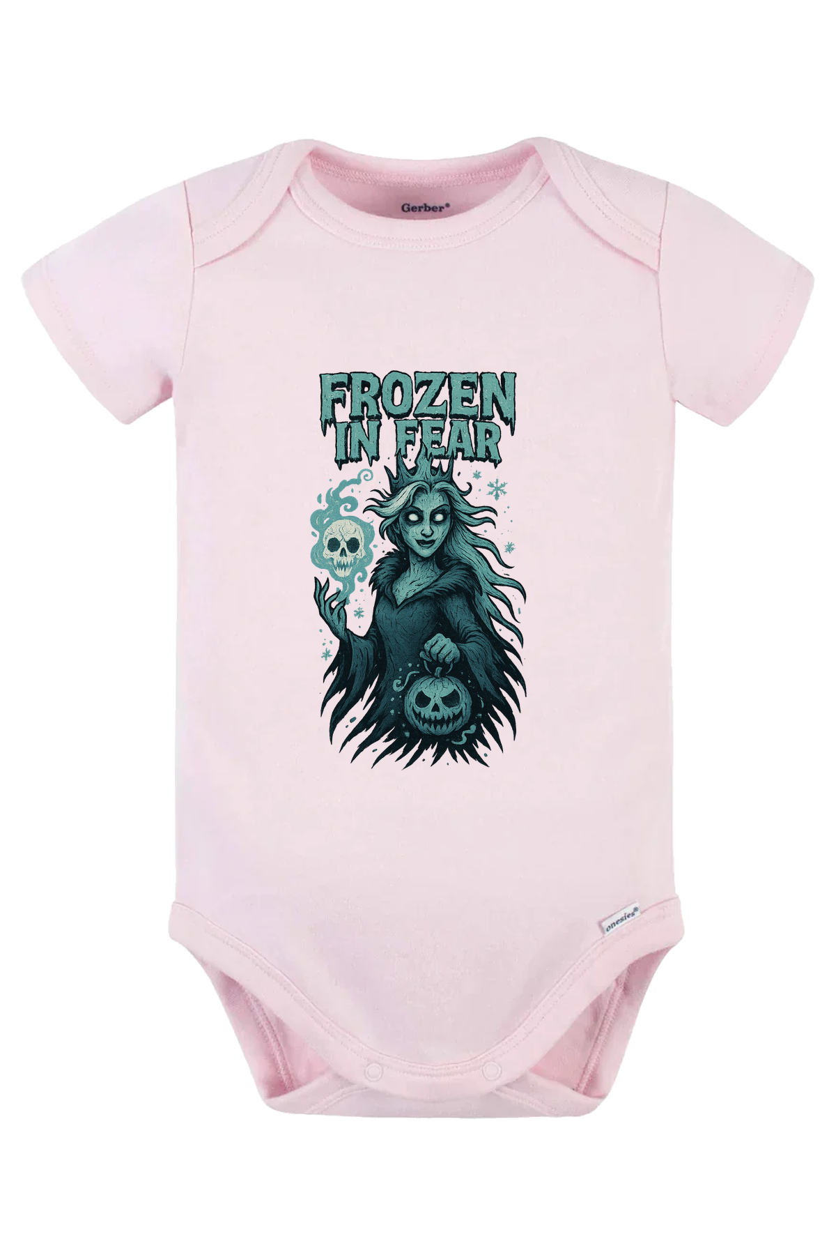 Frozen In Fear Onesie - pink
