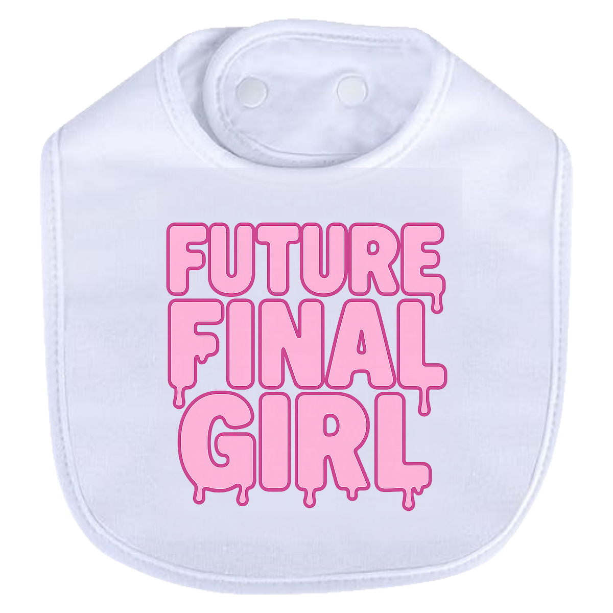 Future Final Girl Bib - white
