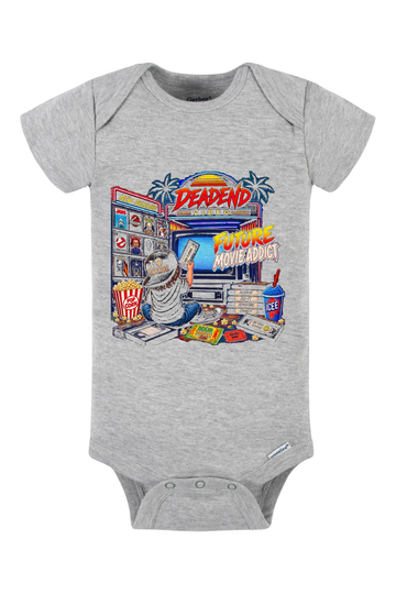 Future Movie Addict Horror Onesie - gray
