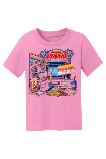 Future Movie Addict Horror T-Shirt - pink