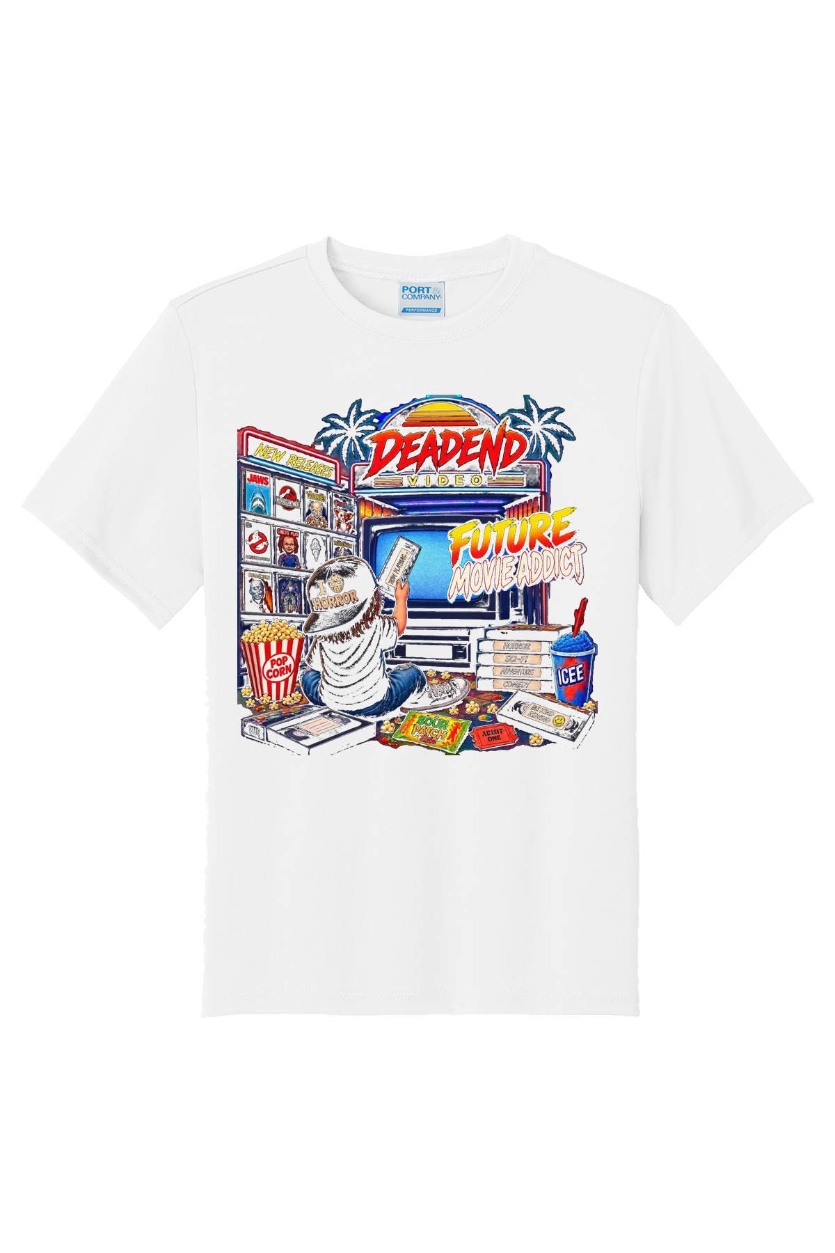Future Movie Addict Horror T-Shirt - white