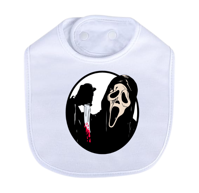 Ghost Face Knife Bib