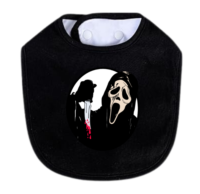 Ghost Face Knife Bib