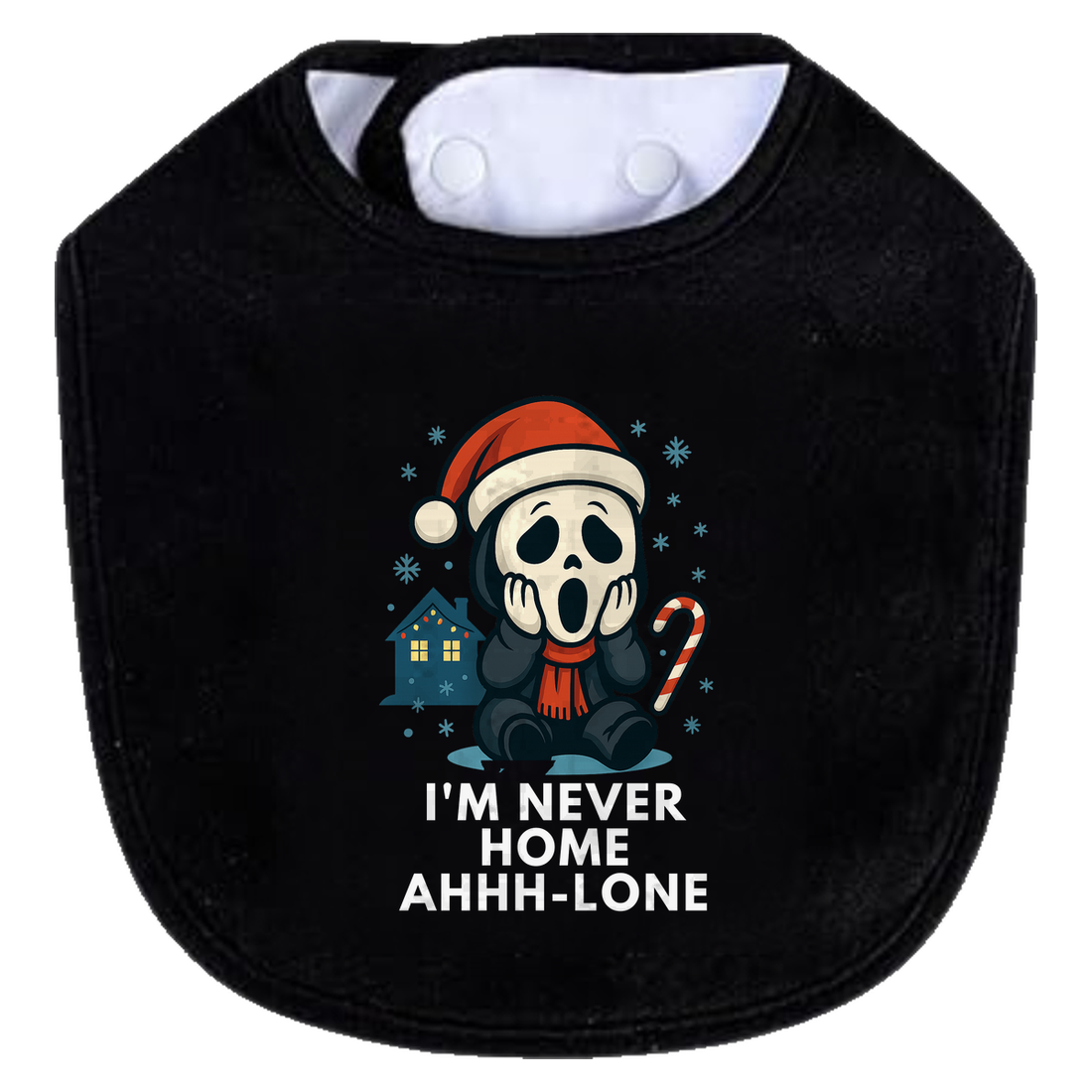 Ghostface Home Ahhlone Bib - white
