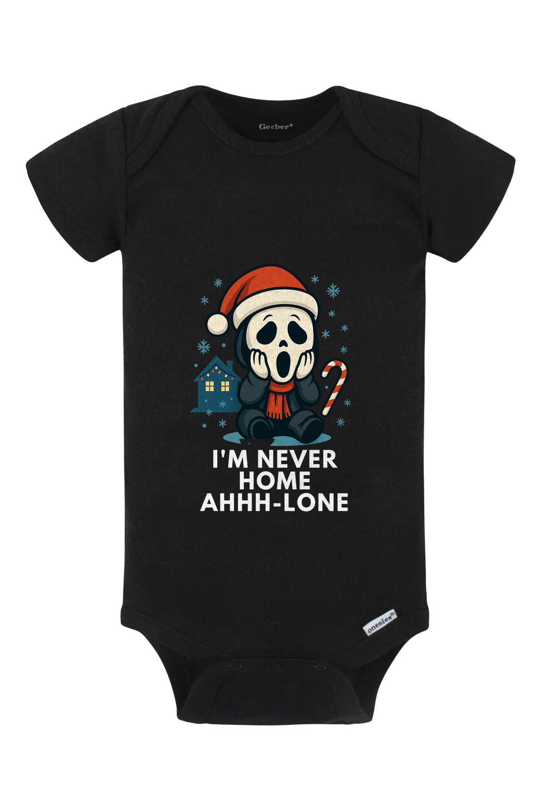 Ghostface Home Ahhlone Onesie - light blue