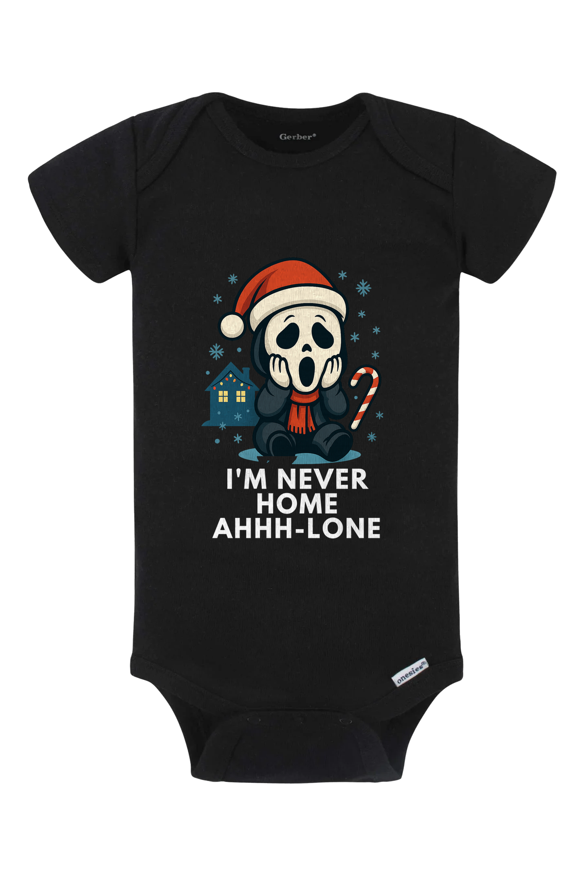 Ghostface Home Ahhlone Onesie - black