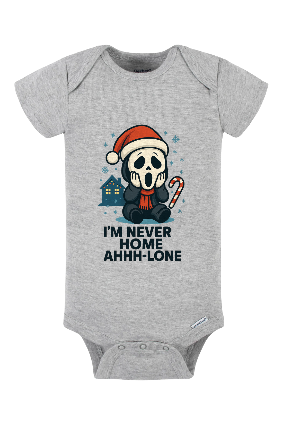 Ghostface Home Ahhlone Onesie - gray