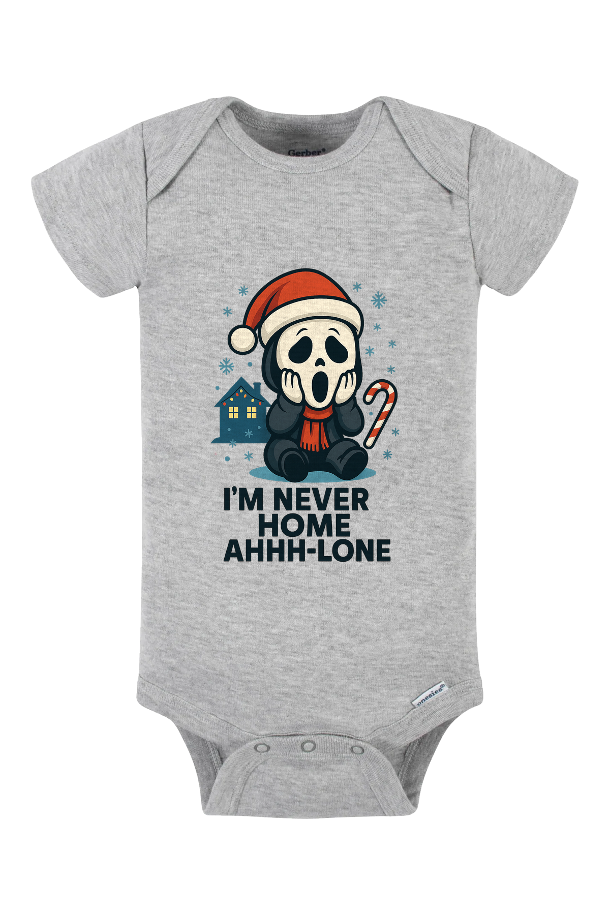 Ghostface Home Ahhlone Onesie - gray