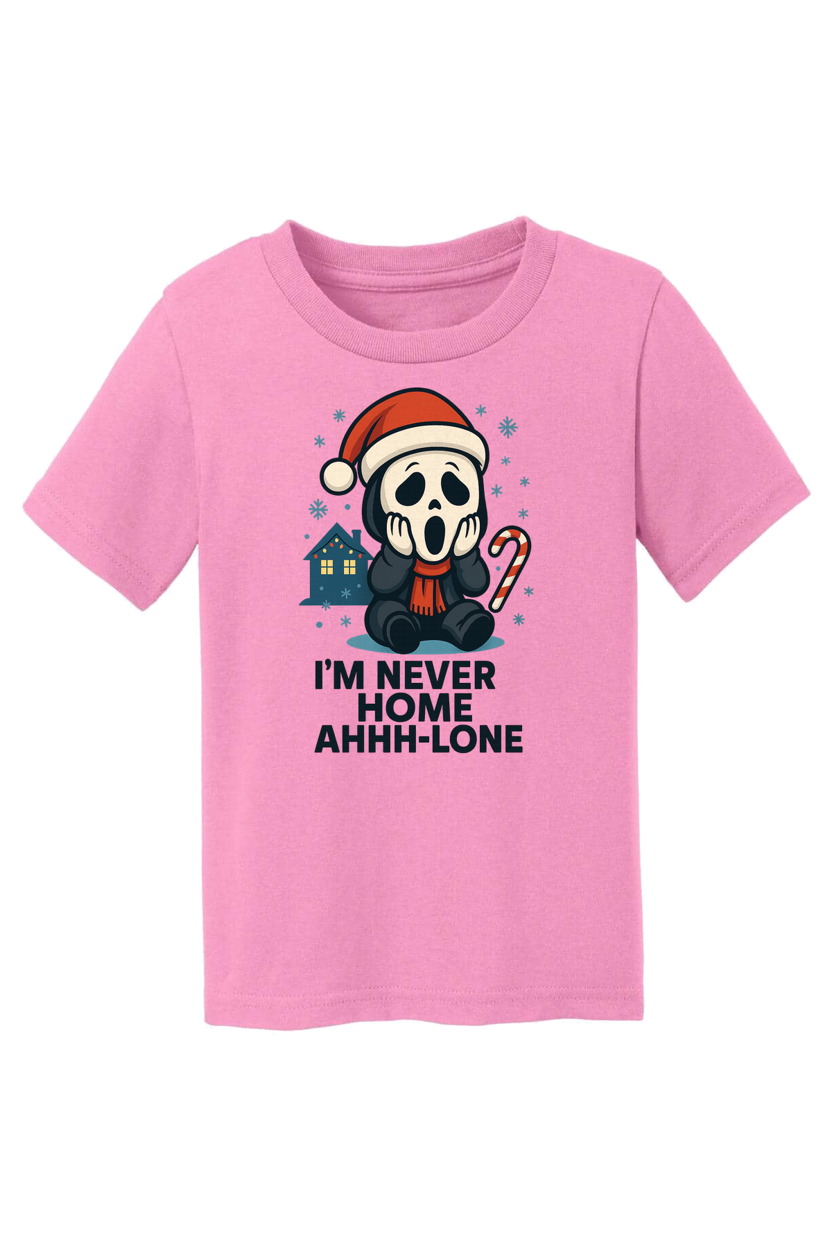 Ghostface Home Ahhlone T-Shirt - pink