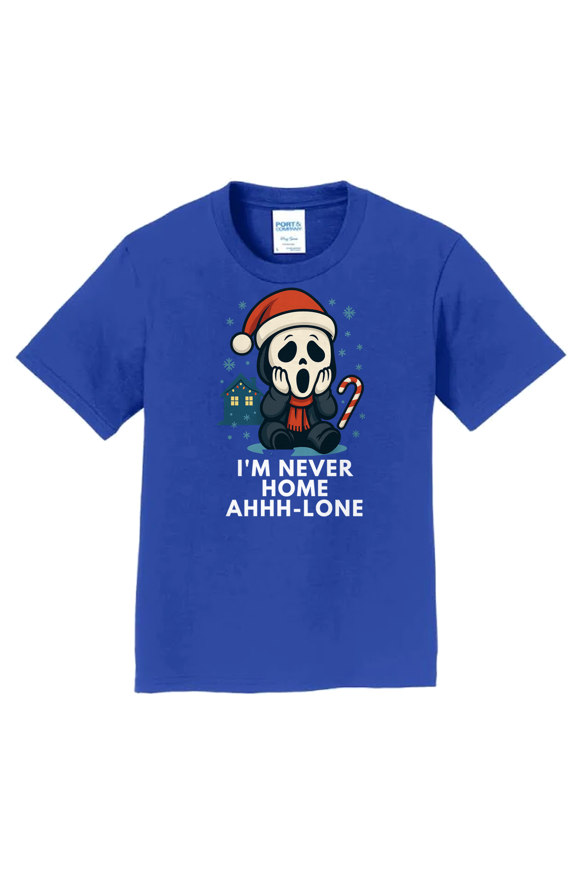 Ghostface Home Ahhlone T-Shirt - royal blue