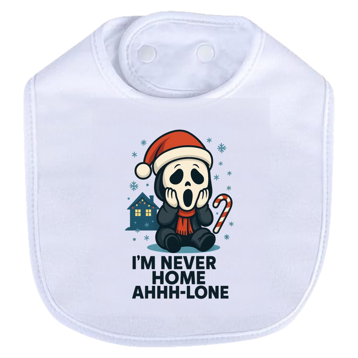 Ghostface Home Ahhlone Bib - white