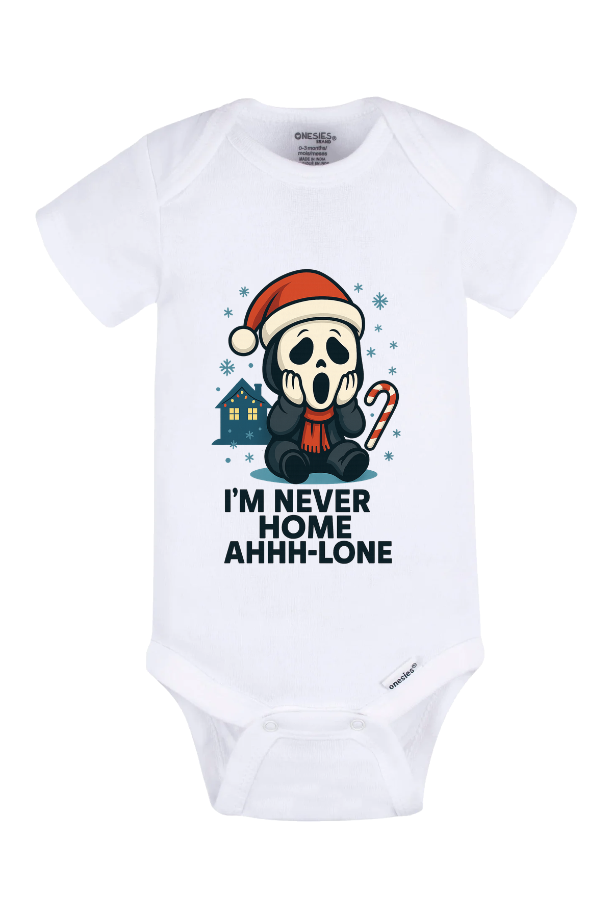 Ghostface Home Ahhlone Onesie - white