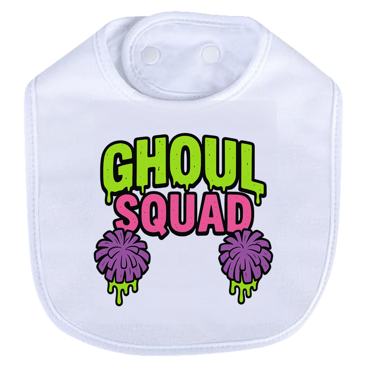 Ghoul Squad Bib - white